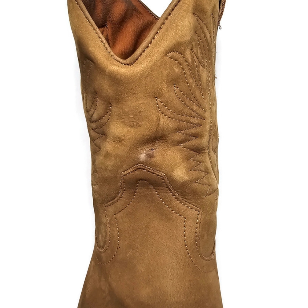 SABREE Laurie Women's Tan Western Ankle Cowboy Boots Leather Brazil - Picture 9 of 12